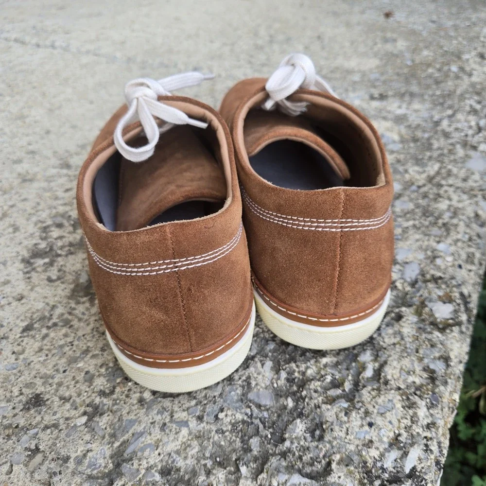 Allen Edmonds Porter Derby Suede Lace Up Sneakers US Men's 9D Brown